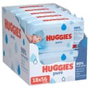 Huggies Pure 99% water billendoekjes - 18 x 56 stuks